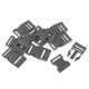 thumbnail image 5 of 20 piezas Hebilla con Correas Accesorio Reemplazable de Plasticó gris Sharpla Hebilla de liberación lateral, 5 of 8