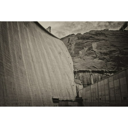 Canvas Print Glen Canyon Dam Arizona Lake Powell Dam Stretched Canvas 10 x