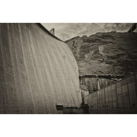 Canvas Print Glen Canyon Dam Arizona Lake Powell Dam Stretched Canvas 10 x (Best Lakes In Arizona)