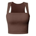 thumbnail image 4 of SHITINN Fitted Tops for Women with Bra Tops Packages for Women U Shaped Vest Female Widened Shoulder Strap Beauty Back Fitness Top Sling Yoga Clothes, 4 of 4