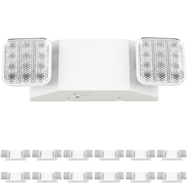 Luces de emergencia Sunco, paquete de 12 unidades, LED, batería de respaldo de 90 minutos