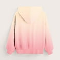 thumbnail image 6 of NAISIBABY Girls Sweatshirt with Hooded 12T, Fashion Gradient Fall Winter Tops Long Sleeve Kids Pullover Fleece Hoodie Pink, 6 of 9