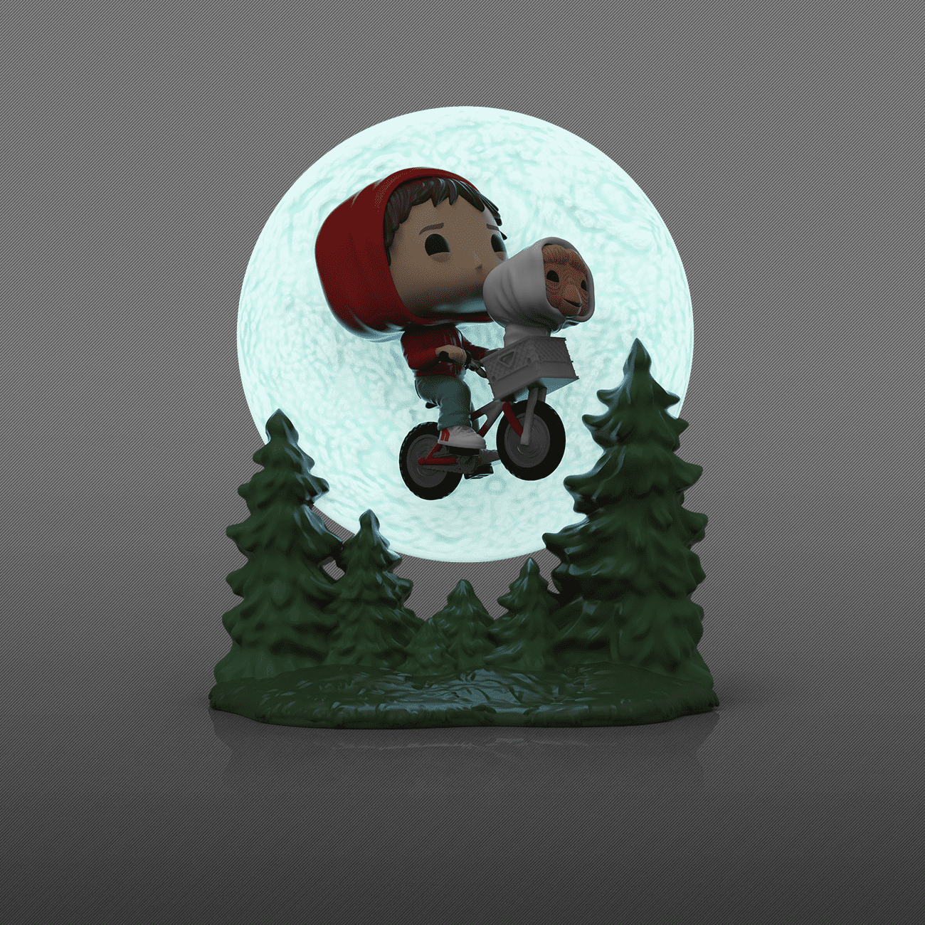 Funko Glow-in-the-Dark Elliott and E.T. Flying Vinyl Figure, 8.39"