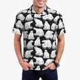 thumbnail image 2 of Balery Cute Cartoon Polar Bear Printed Men’s Short Sleeve Polo Shirt, Midweight Men's Shirt,Golf Polo shirts -Small, 2 of 8