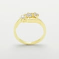 thumbnail image 2 of LBG British Made 18k Yellow Gold Cubic Zirconia Womens Promise Ring - 33 size options - Size 10.75, 2 of 7