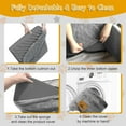 thumbnail image 6 of Dog Car  for Small/Medium Dogs, Memory Foam Booster with Washable Cover & Storage Pockets, 6 of 6