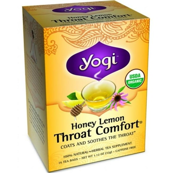 Yogi 26790 Thé de Confort Bio pour la Gorge au Miel