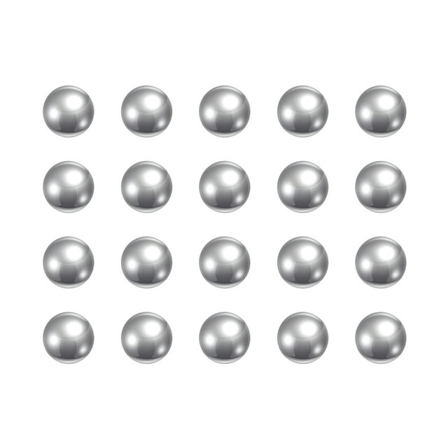 Unique Bargains 15/64' Chrome Steel Bearing Balls G5 Precision 50 Pack
