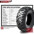 thumbnail image 4 of (2) 26x9-12 ATV Front Tire Set for 12-17 Kawasaki Teryx4 Base/LE/Camo 750 4X4, 4 of 9
