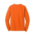 thumbnail image 7 of Gildan Heavy Cotton Men Long Sleeve T-Shirt, Hi Vis Safety Orange Workwear Tee, 3 Pack, L, 7 of 7