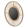 thumbnail image 3 of Natural Creative Home Decor Hanging Woven Bamboo Wall Mirror Round Shape, 3 of 5