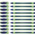 thumbnail image 6 of Rediform Schneider Xpress Premium Fineliner Pens, Fine Point, 0.8 mm, Blue/Green Barrel, Blue Ink, Pack Of 10 Pens, 6 of 9