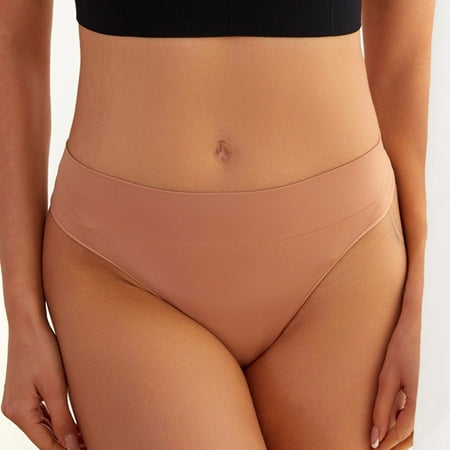 

Qazqa Seamless Thongs For Women Panties Stretch Breathable Thong Underwear Pack Khaki L