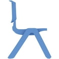 thumbnail image 2 of Homelala - Blue - Kids Size Plastic Side Chair 12" Seat Height Childs Chair Childrens Room School No Arm Arms Armless Molded Plastic Seat Stackable, 2 of 6