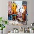 thumbnail image 4 of Parisian Street Cafe Canvas Print Wall Art for Living Room Dining Room Bedroom Kitchen Office Bar Hotel Decor, 4 of 8