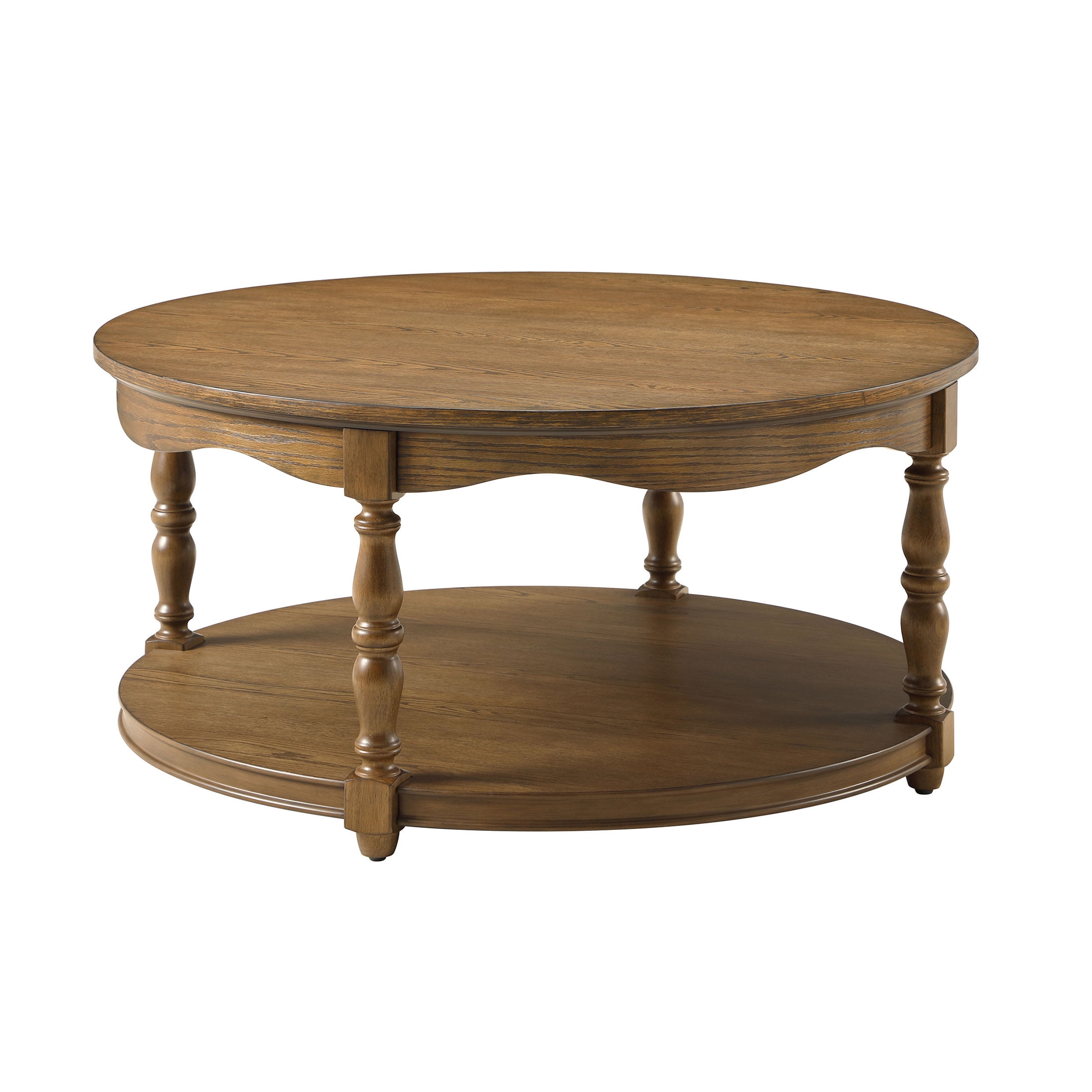 The Pioneer Woman Helen Round Coffee Table, Heirloom Brown