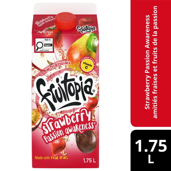 Fruitopia Strawberry Passion Awareness Gable top