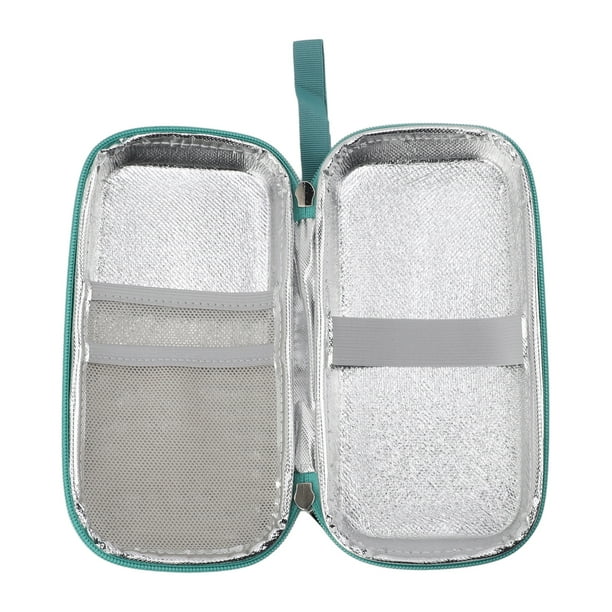 Estuche Enfriador De Insulina, 2 Bolsas De Hielo, Bolsa De Enfriamiento De Insulina Portátil Multiusos, Cierre De Cremallera Con Bolsa Interior Para Pluma De Insulina
