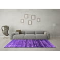 thumbnail image 3 of Ahgly Company Indoor Round Persian Purple Bohemian Area Rugs, 7' Round, 3 of 4