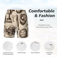 thumbnail image 4 of Men's Swim Trunks Beach Board Shorts Bathing Suits 3D Swimsuit Sport Baseball Football Basketball, 4 of 7