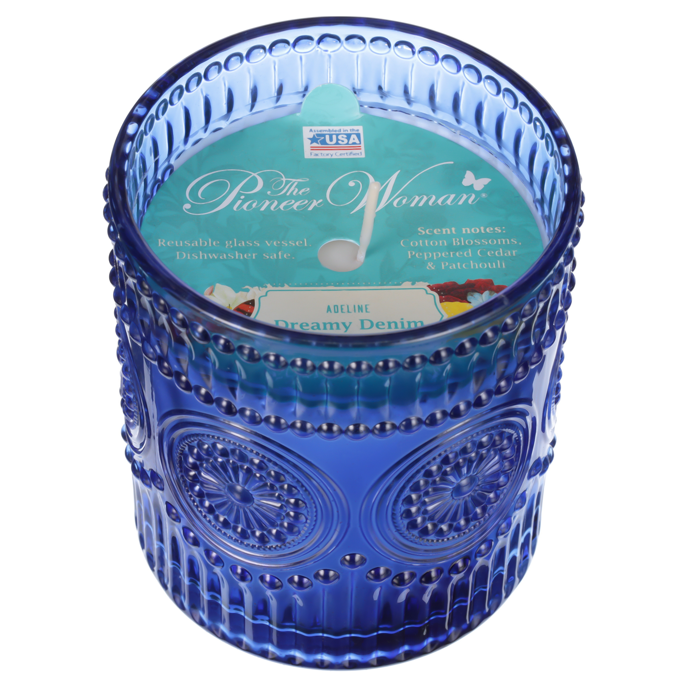 The Pioneer Woman Dreamy Denim Adeline Candle, 12 oz.