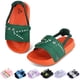 thumbnail image 1 of Sandalias Slides Tsukare para niños y niñas, color naranja, talla 8, 1 of 6