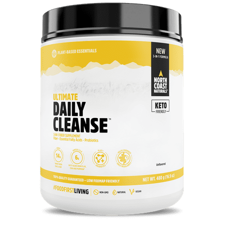 North Coast Naturals Ultimate Daily Cleanse Non-Gmo Fiber Supplement Powder 16.9 oz