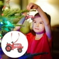 thumbnail image 2 of Festive Garden Hanging Ornament – Resin Christmas Tree Tractor Craft Pendant for Holiday and Display, 2 of 6