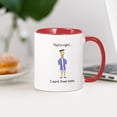 thumbnail image 3 of CafePress - I Work From Home Mug - 11 oz Ceramic Mug - Novelty Coffee Tea Cup, 3 of 4