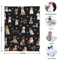 thumbnail image 4 of Dog Breeds Blanket,Comfortable Soft Flannel Throw Blanket,All Season,Warm Lightweight Blankets for Sofa Bed Couch Living Room Chair,30"x40", 4 of 4
