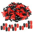 thumbnail image 1 of Unique Bargains 200pcs Rubber End Caps Cover Assortment 5.5mm Screw Thread Protector for Screw Bolt Black Red, 1 of 5