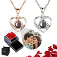 thumbnail image 1 of Sentmoon Collier pour Femmes Collier Personnalisé avec Images Intégrées pour Femmes Coffret Cadeau de Collier Personnalisé Ensemble Offrir à Sa Blonde Collier avec Image de la Saint-Valentin Cadeau Personnalisé, 1 of 8