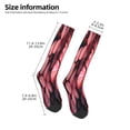 thumbnail image 2 of KLL pink butterfly Print Cool Socks Men's Women's Crew Socks Funny Crazy Novelty Stockings, 2 of 6