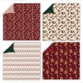 thumbnail image 3 of Toystoory Juego de 24 hojas de papel para álbumes de recortes, cartulina con estampado floral bohemio para manualidades, 30 x 30 cm Artesanía PAD2105-12, 3 of 6