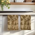 thumbnail image 7 of Brown Floral Silhouette Kitchen Towels Set of 1, Spring Farmhouse Vintage Flowers Absorbent Dish Towels for Kitchen, Microfiber Hand Towel, Quick Drying Tea Towel for Cleaning Decorative Dishcloths, 7 of 7