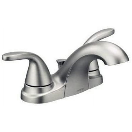 Moen Adler Bathroom Sink Faucet 84603SRN - 2 Handle, Brushed Finish - Silver