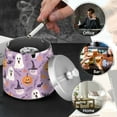 thumbnail image 4 of Yayeee Ashtray with Lid for Cigarette Smokeless Stainless Steel Home Ash Holder, Purple Cute Halloween, 4 of 7