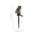 thumbnail image 3 of ChicYu Solar Owl Stake Light LED, Outdoor Garden Yard Decor, Bird Figure Lawn Accent Lamp, Night Landscape Glow, Buho Luz Solar, 3 of 6