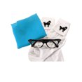 thumbnail image 1 of Sheer Turquoise Chiffon Scarf, Cat Eye Glasses & Poodle Socks - 50s Accessory Set, 1 of 3