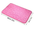 thumbnail image 3 of Kugisaki Coral Velvet Bathroom Rugs Thickened Embossed Entrance Carpet, 40 * 60cm Water Absorbent Non Slip Floor Mat for Bathtub Bathroom, 3 of 5
