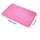 thumbnail image 2 of Alfombra de entrada de felpa gruesa de coral con relieve de piedra, 40*60cm, Rosa, 2 of 3