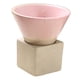 thumbnail image 3 of Taza de té de cerámica, taza de café de cerámica tosca, hecha a mano con soporte de exhibición, té chino Rosa, 3 of 9