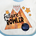 thumbnail image 4 of Inktastic Future Bowler Bowling Ball and Pins Boys or Girls Baby Bib, 4 of 4