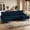 Blue, variant on Korser U-Shaped Sectional Sofa 4 Seater Lounge Sleeper with Removable Cushions Upholstered Couches for Living Room,Assembly Required,Grey