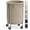 Camel Brown + Metallic Silver, variant on 29-Gallon (110 L) Laundry Basket with Wheels, Rolling Round Heavy-Duty Laundry Hamper Cart with Steel Frame and Removable Bag, 2 Locking Wheels, Gray and Metallic Silver URLS002G01