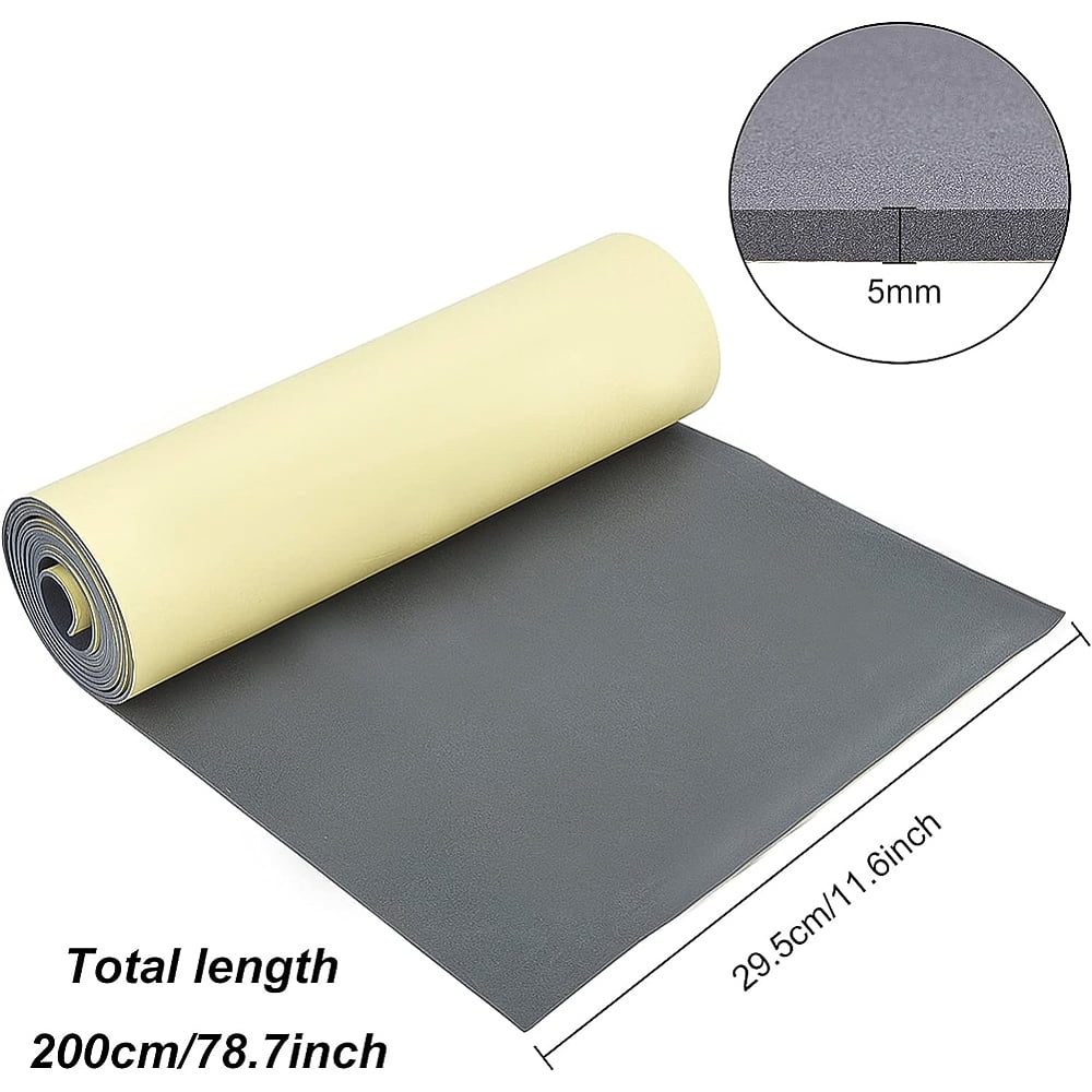 Adhesive EVA Foam Sheets For Art Supplies Paper Scrapbooking Cosplay Foamie Crafts Gray 295x5mm 2m/roll