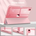 thumbnail image 3 of Fintie Hybrid Slim Case for iPad (A16) 11th Generation 11 Inch (2025), iPad 10th Generation 10.9 Inch (2022), with Clear Transparent Back, Light Pink, 3 of 9