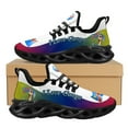 thumbnail image 1 of Zapatos de malla para mujer con bandera del Congo, zapatillas planas ligeras para mujer, calzado de tenis con cordones para mujer, 1 of 6