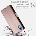 thumbnail image 6 of Allytechgroup for Apple iPhone XR Case Wallet, Retro PU Leather Slim Fit Business Style Magnetic Closure Cards Slots RFID Blocking Phone Case for Women Men, Rosegold, 6 of 6