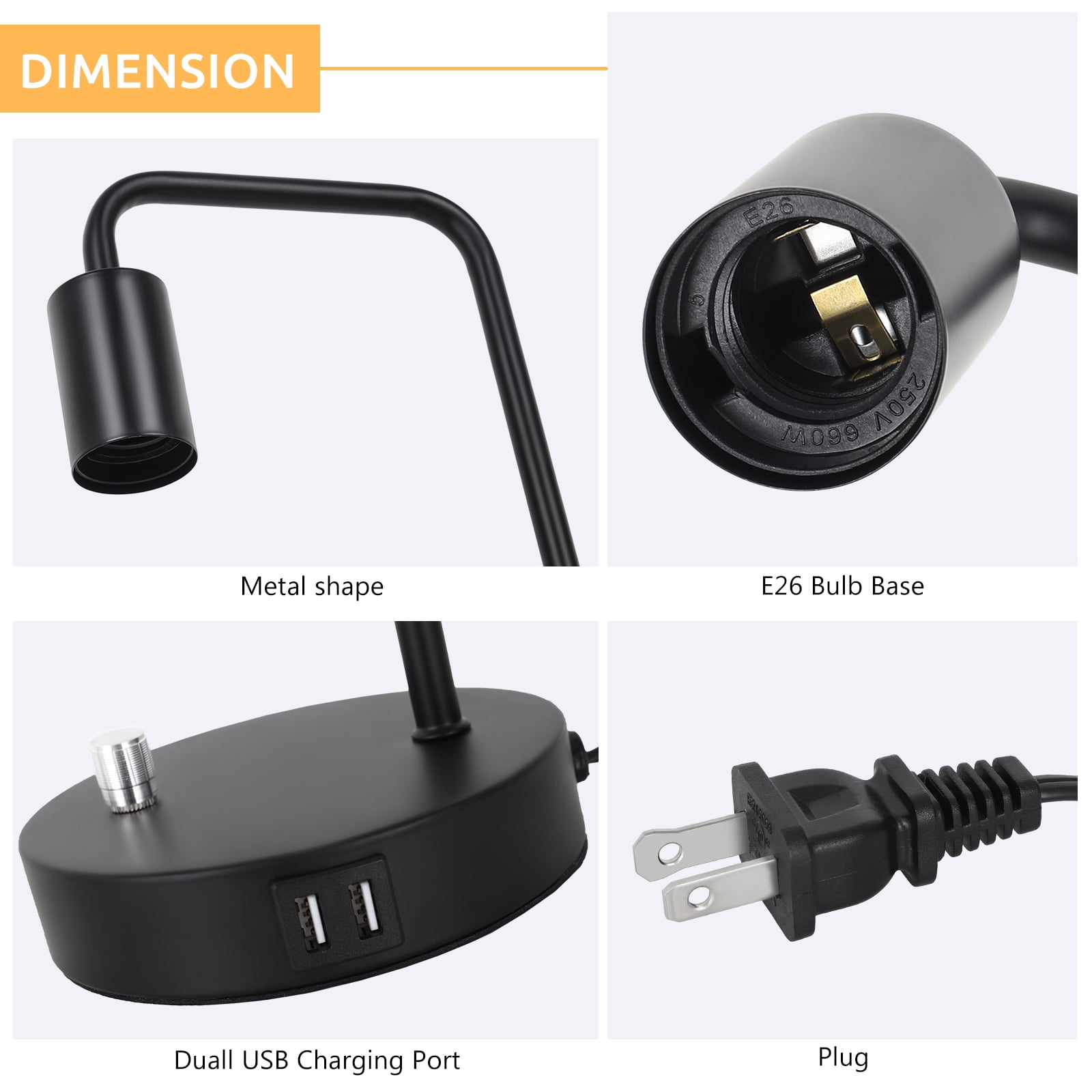Bedroom Industrial Desk Lamp Modern Bedside Lamp